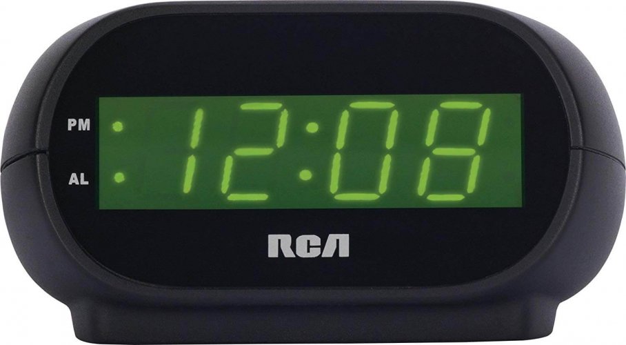 red and green light alarm clock