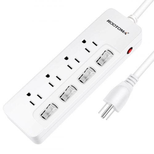 The ROOTOMA Power Strip with Individual Switches product image