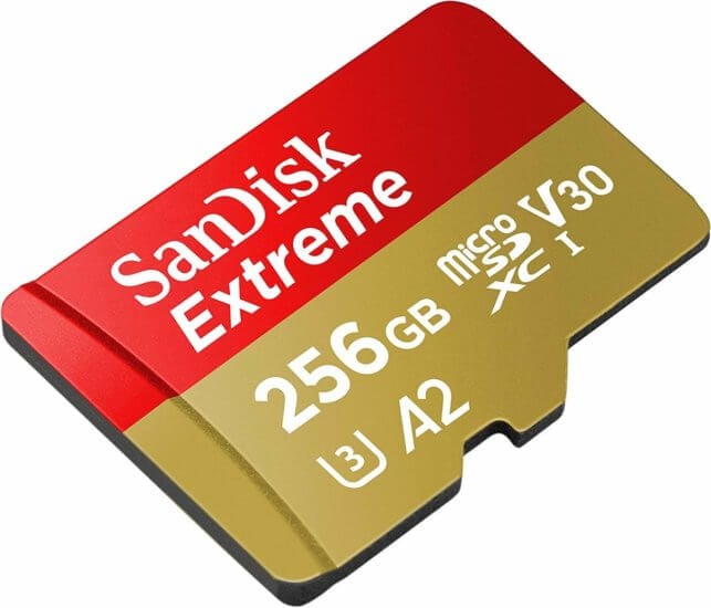 gopro hero 8 memory card SanDisk Extreme 256GB