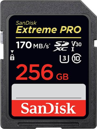 gopro hero 8 memory card SanDisk Extreme Pro 256GB