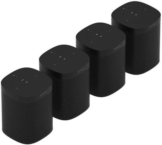 Sonos One (Gen 2) 4-pack - Multi-room speakers