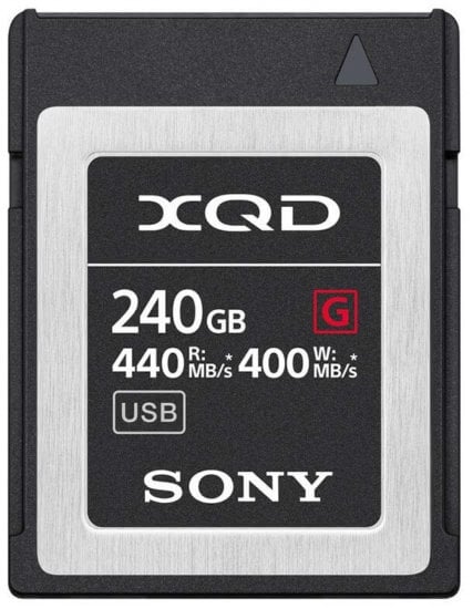 memory cards for DSLR Sony Professional XQD 240 GB