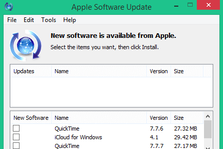 Update windows from Mac