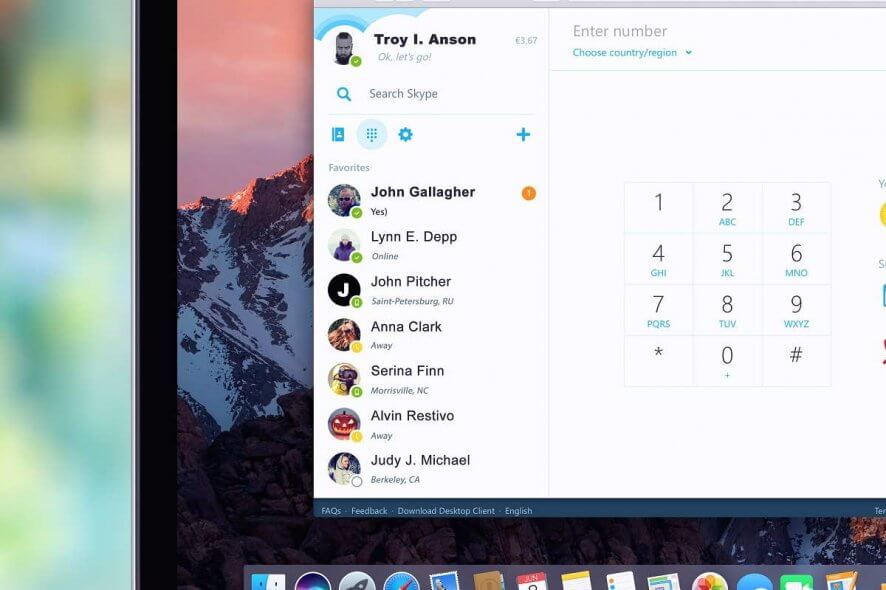 troubleshoot skype for business on a mac