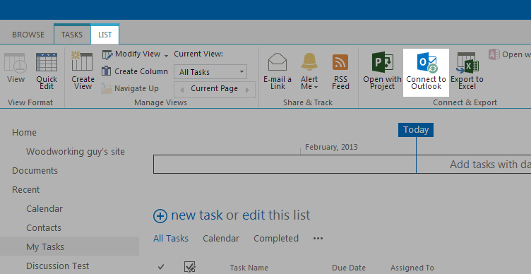 Connect To Outlook