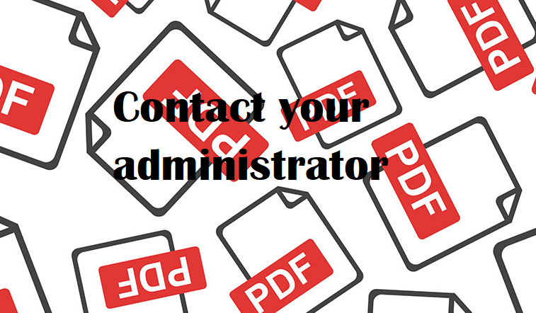 Contact your administrator