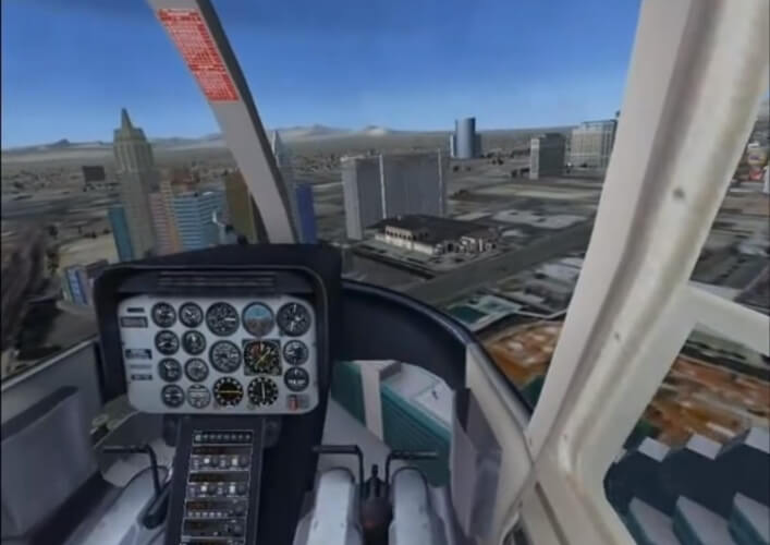 Microsoft Flight Simulator X helicopter cockpit