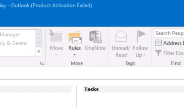 The Rules button outlook rule download attachments to folder