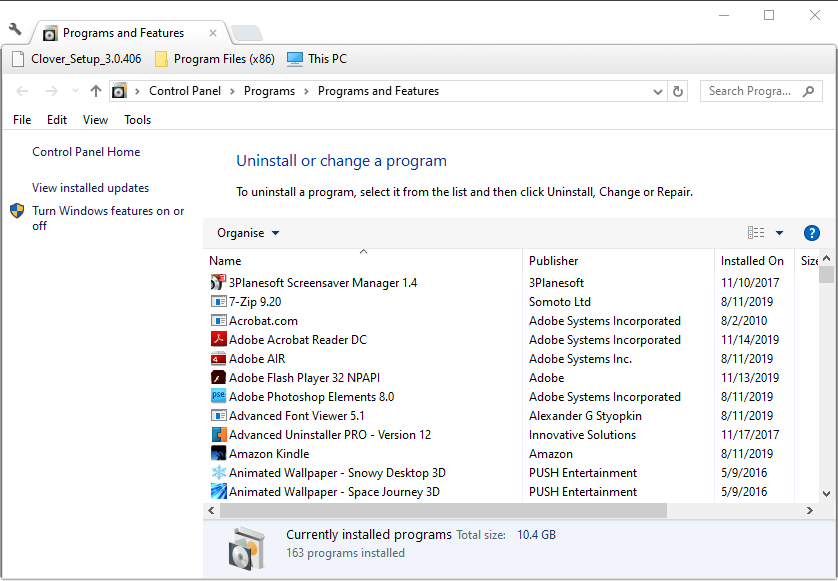 The uninstaller activatewindowssearch slowing down computer