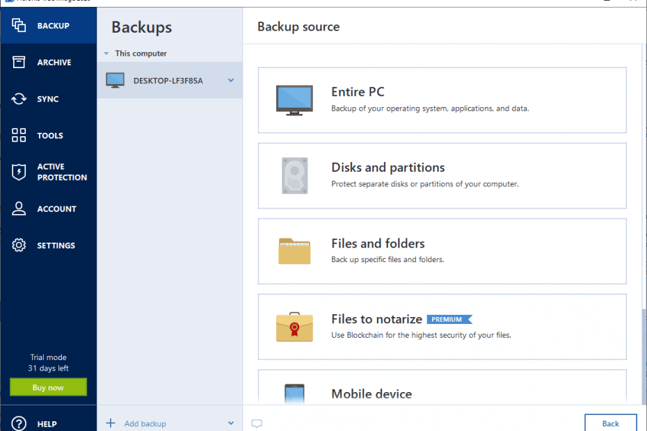 acronis true image 2015 does not see hard drive