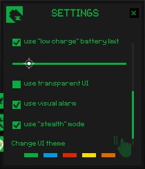 Battery Limiter theme changer