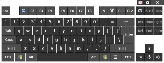 On-screen keyboard Comfort Keys Pro