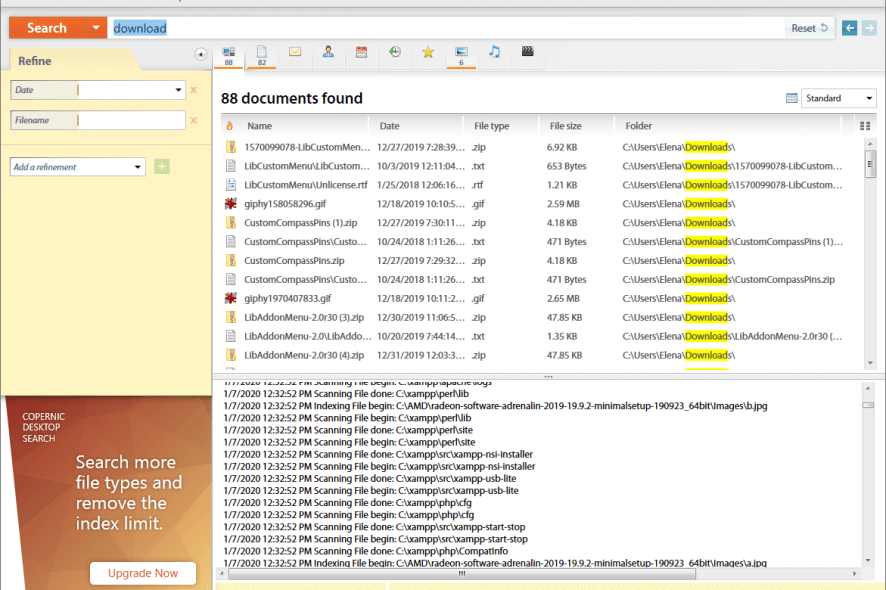 copernic desktop search quotsystem monitoring