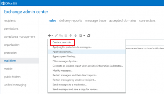 mail flow rule auto reply