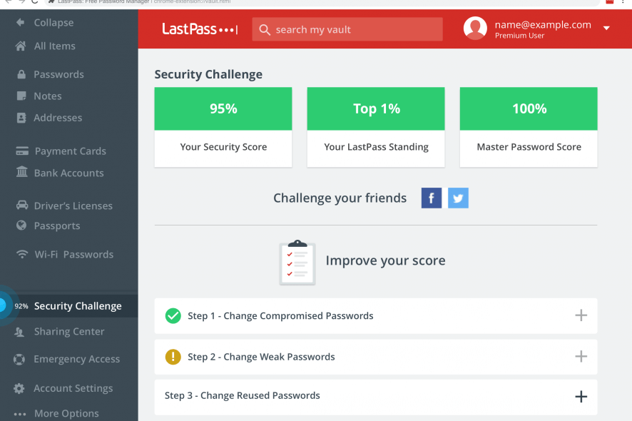 LastPass security challenge