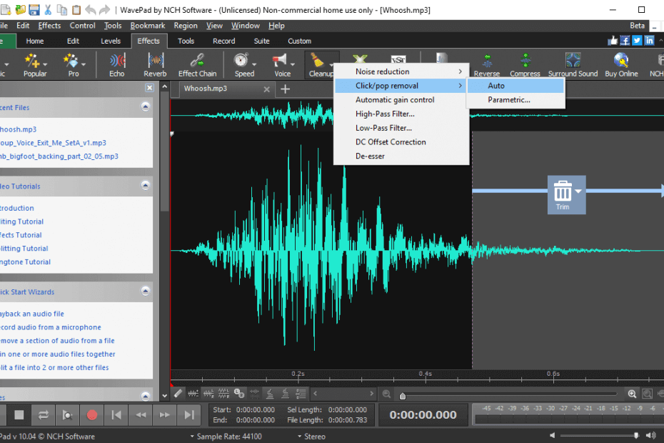 WavePad audio editor software - free download [how to use]