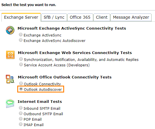Outlook Autodiscover