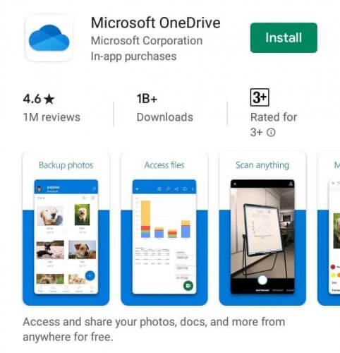 download fikes frome onedrive to android