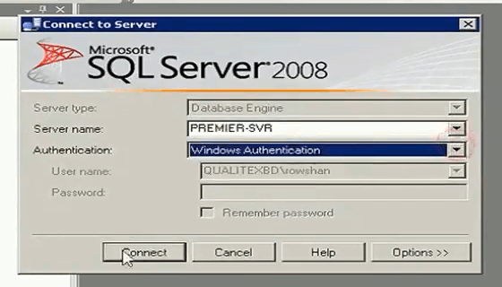 SQL Server login window password could not be changed sql