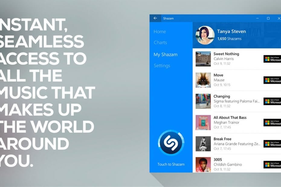 download shazam application