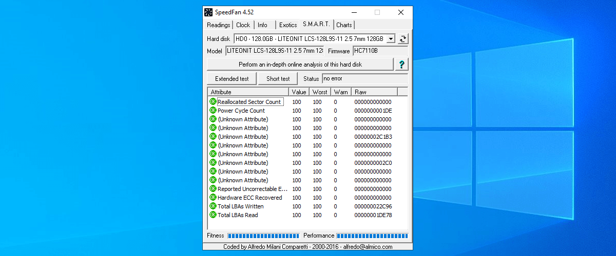 SpeedFan SMART