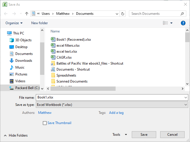 Save As window excel file could not be saved because of sharing violation