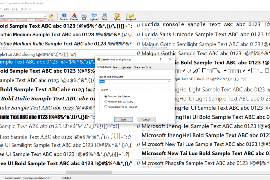 find duplicate fonts free