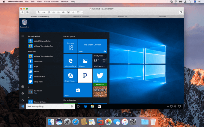 VMware Fusion with Windows