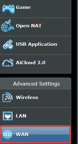 asus router port forwarding not working