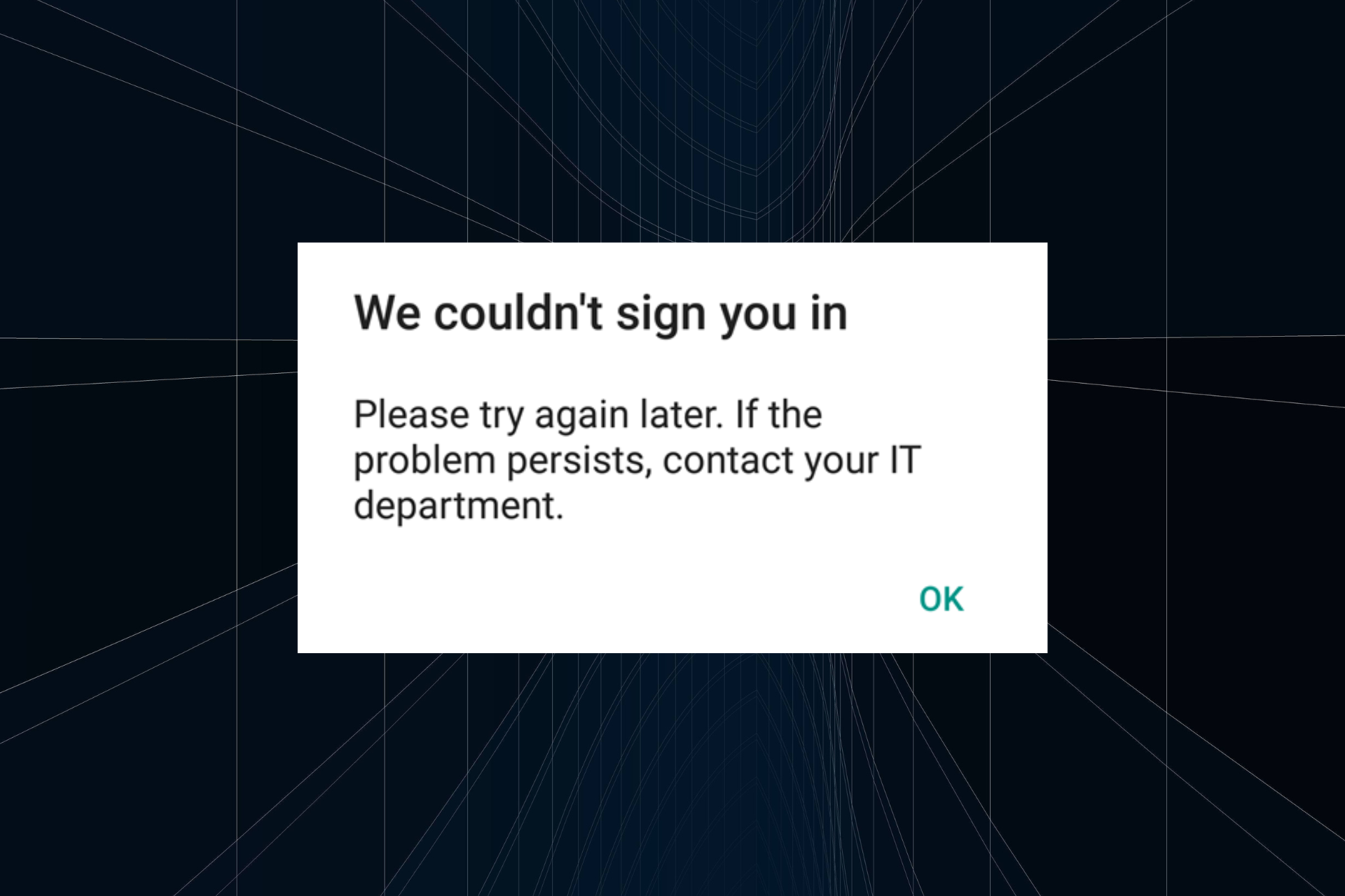 fix can't sign into onedrive on android