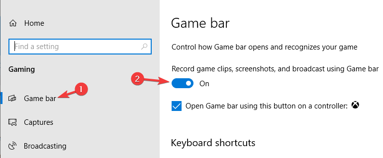 windows 10 how to remove xbox gaming overlay game bar settings
