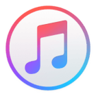 The logo of iTunes