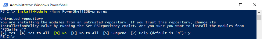PowerShell ISE Preview