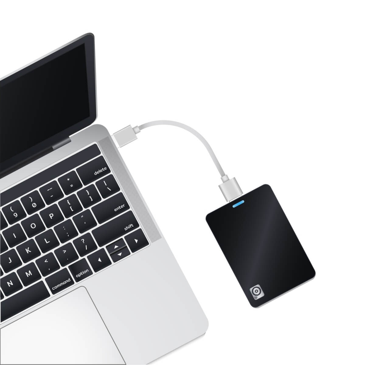 install new external drive for mac