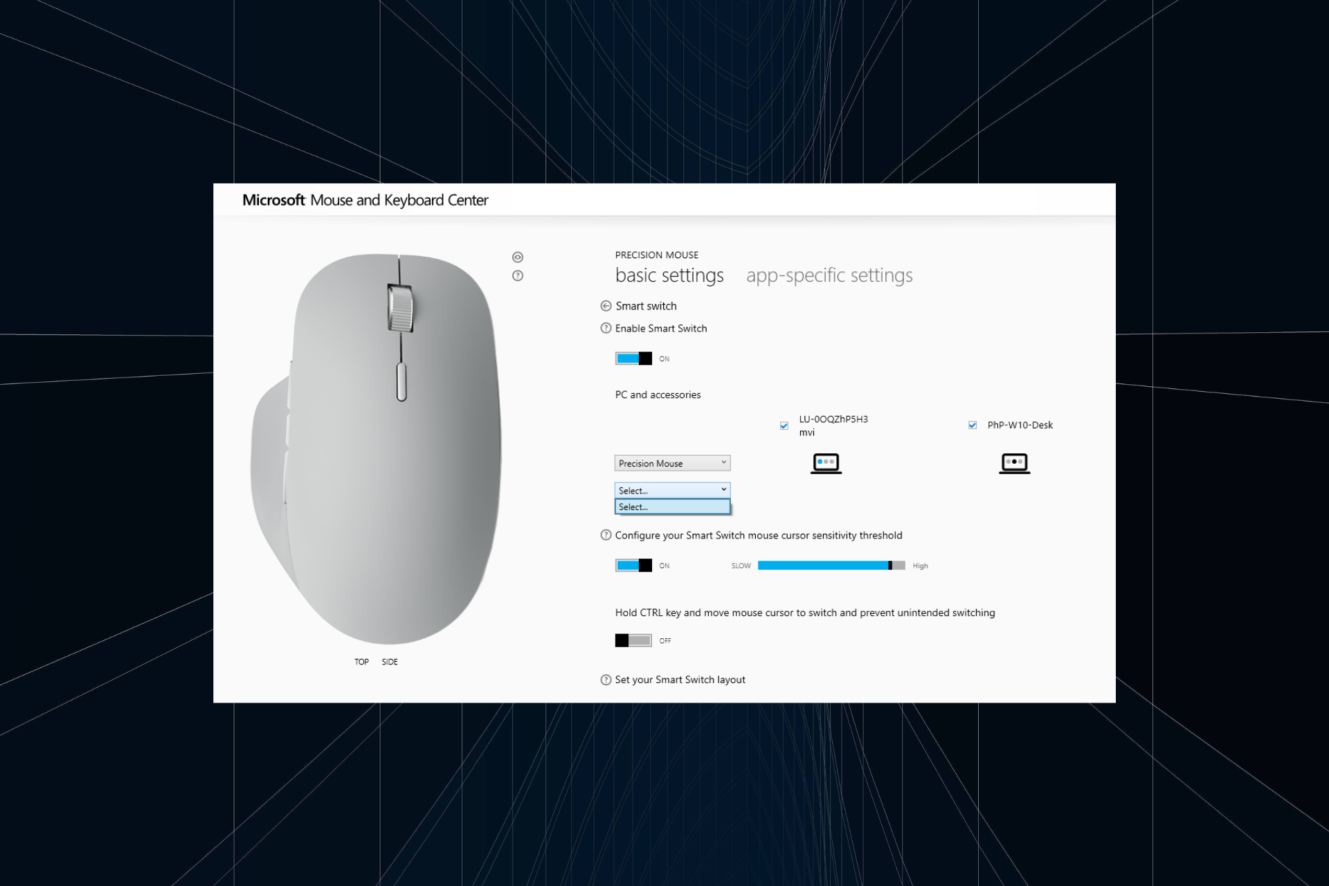 download the microsoft mouse and keyboard center