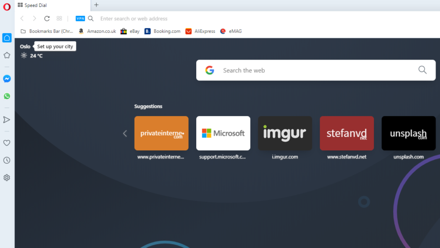 switch from chrome to opera