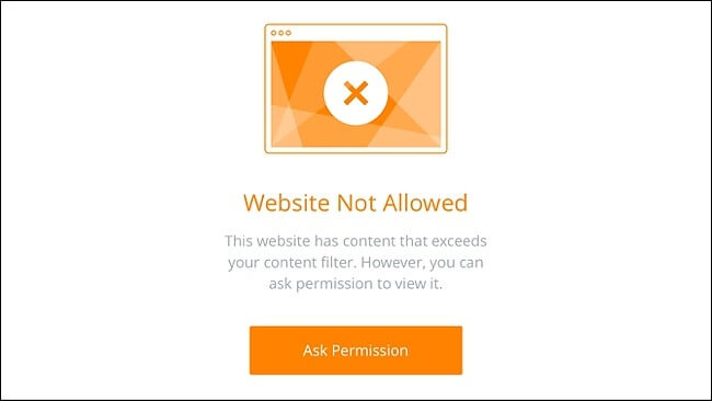 restricted websites