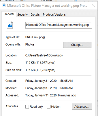 I can't set Picture Manager as default