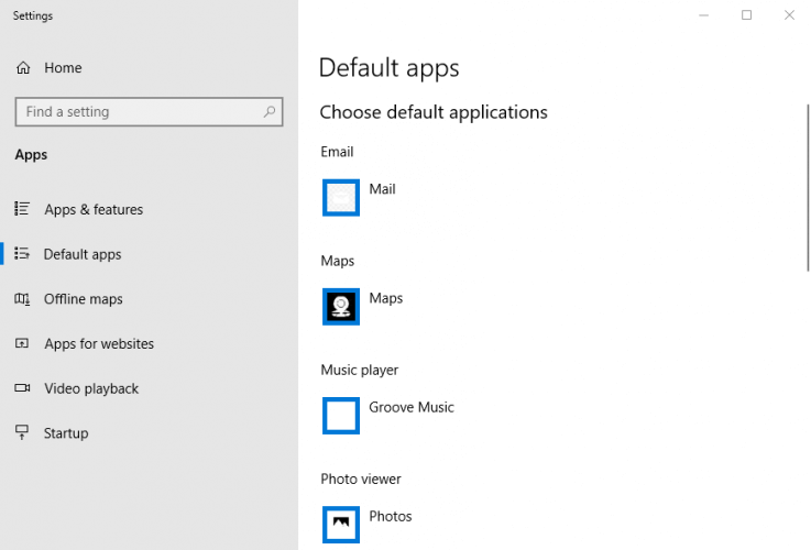 The Default apps tab excel file not attaching to email