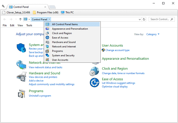 All Control Panel Items option Windows Update Error Code 80244010