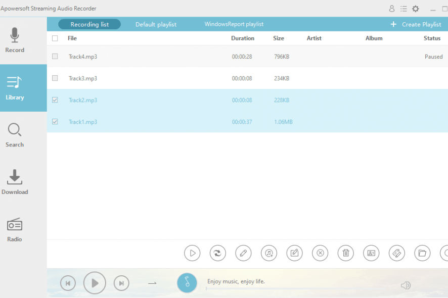 Apowersoft Streaming Audio Recorder library