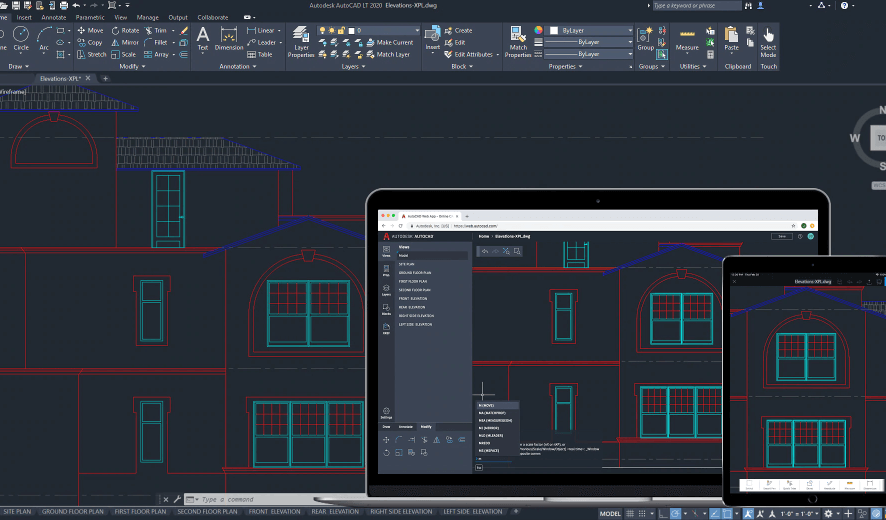Interface of AutoCAD