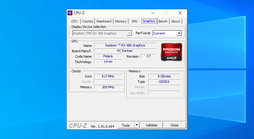 CPU-Z graphics