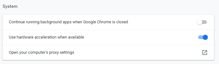 Open your computer's proxy settings option google chrome not showing youtube comments