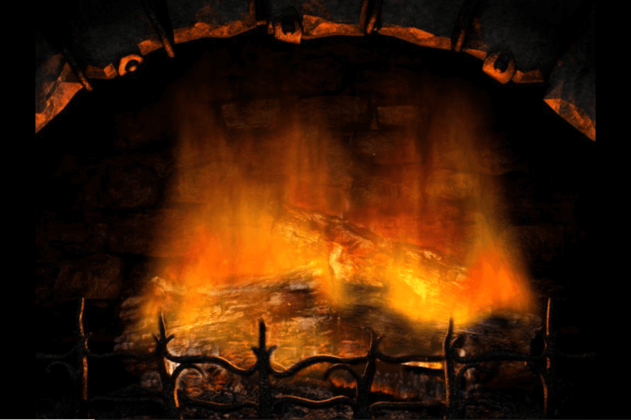 Fireplace animated wallpaper