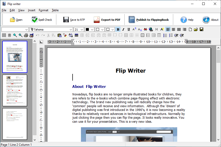 The Flip Writer word experienced an error trying to open the file