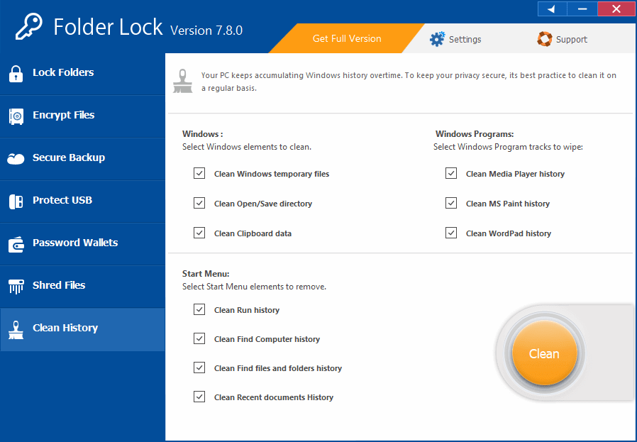 create locked folder windows 10