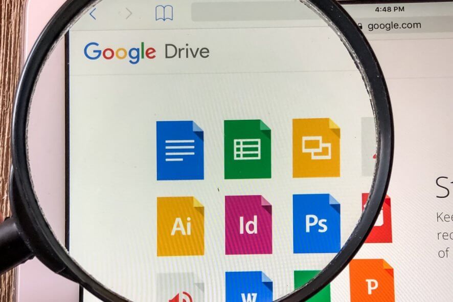 google drive download fails