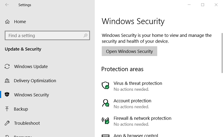 Windows Security tab Windows Update Error 0x8007043c