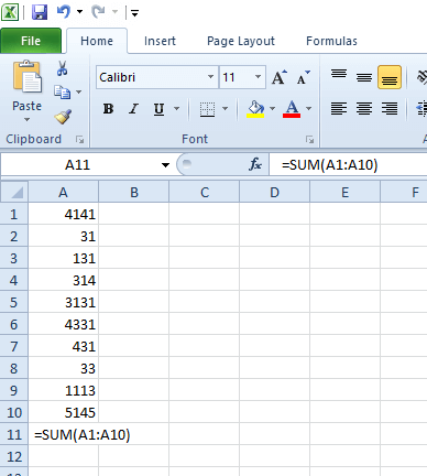 how to sum a column in excel with text